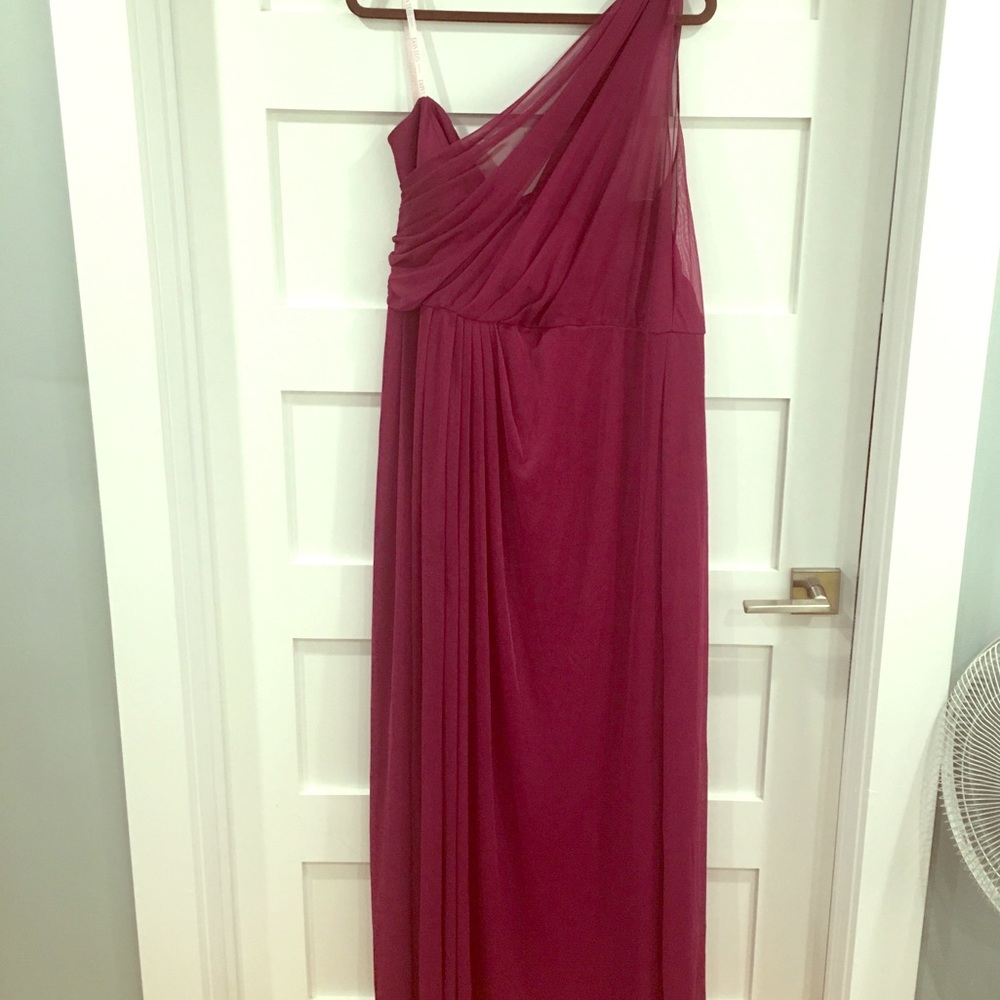 Burgundy Braidsmaid Dress